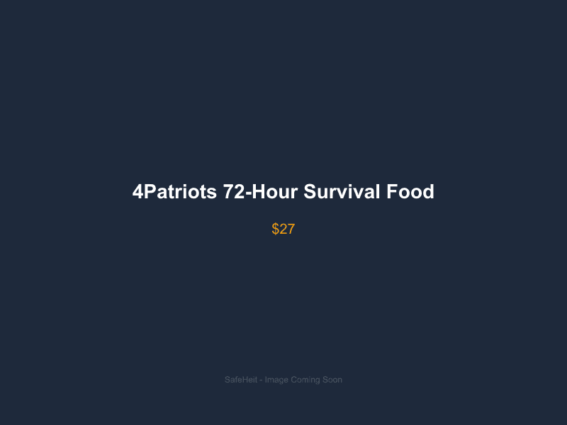 4Patriots 72-Hour Survival Food - product image placeholder